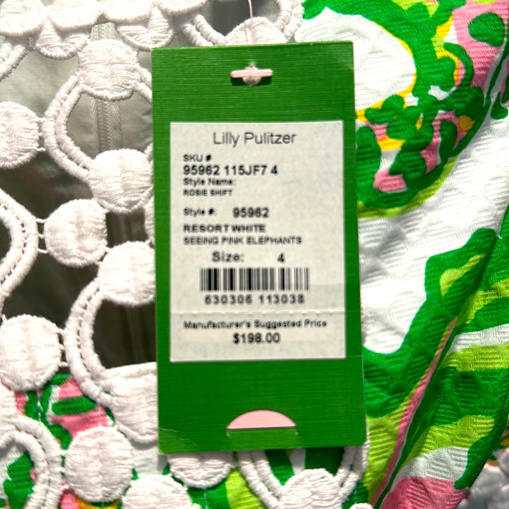 SOLD 🆕 Lilly Pulitzer Rosie Shift Dress in “Seeing Pink Elephants” NWT - Picture 6 of 6